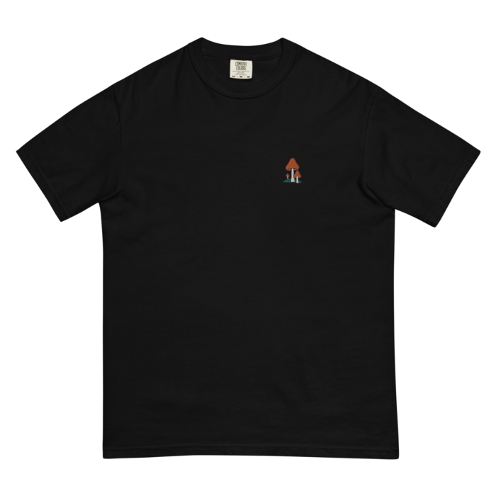 Mushroom (Embroidered Heavy weight Tee) - Image 2