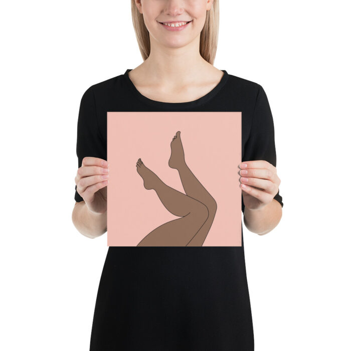 Legs Poster (Brown & Pink) - Image 2