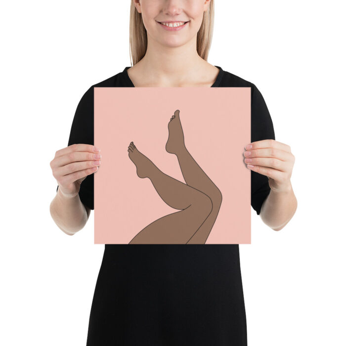 Legs Poster (Brown & Pink)