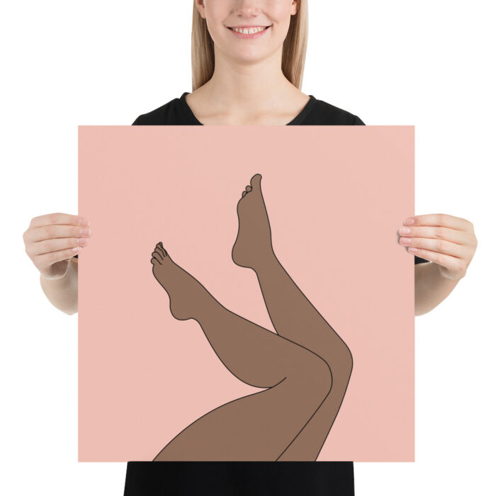 Legs Poster (Brown & Pink) - Image 5
